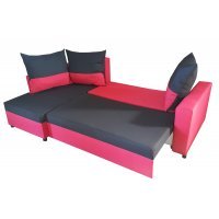 Coltar extensibil ANES 02 ST. Sezut Negru / Brate Rosii